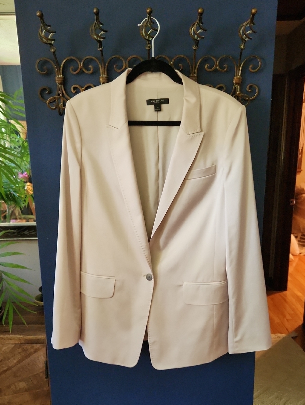 Ann Taylor Champagne Women's Single-Button Blazer